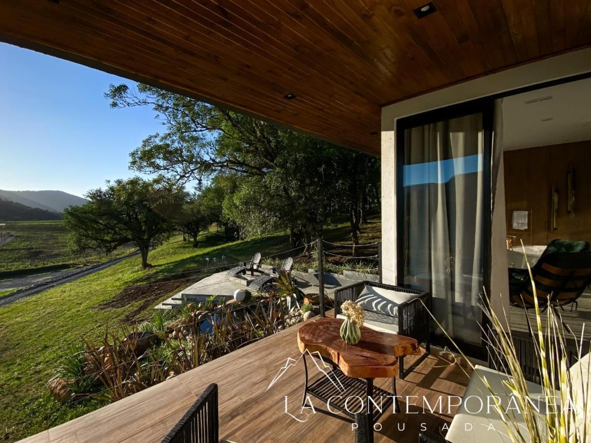 La Contemporanea Cabanas Prox A Cidade Vista Para Ponto Turistico Urubici Eksteriør billede