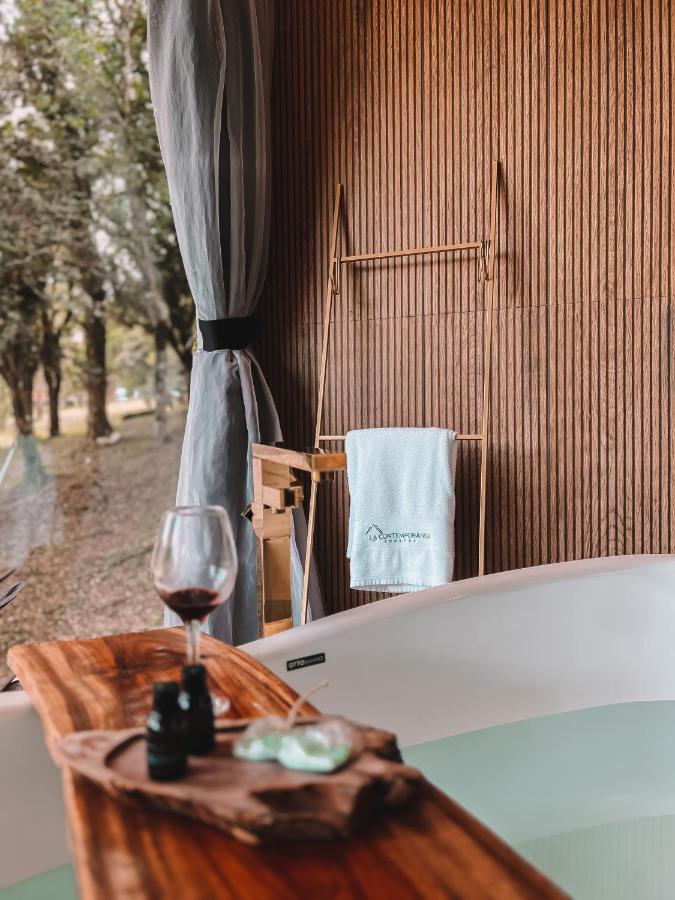 La Contemporanea Cabanas Prox A Cidade Vista Para Ponto Turistico Urubici Eksteriør billede